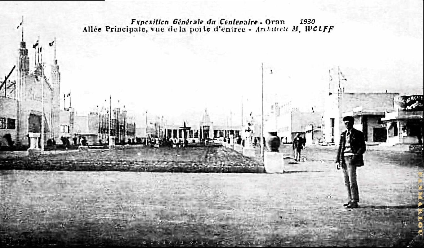 Oran - Exposition du Centenaire - Allee principale - 1930.jpg